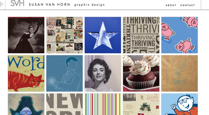 Susan Van Horn Graphic Design Website Launch