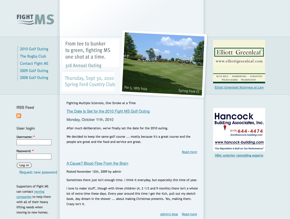 Fight MS Golf Outing WebPage