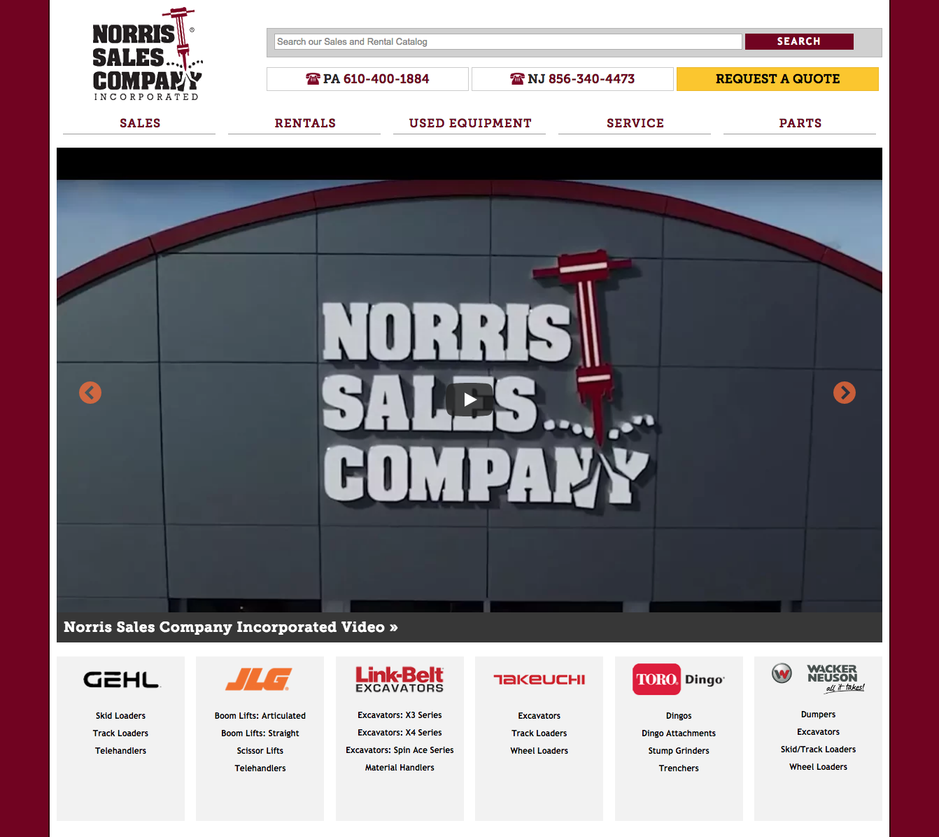 Norris Sales Homepage