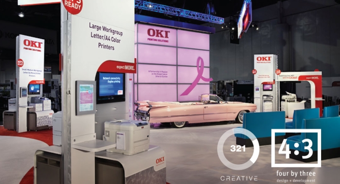 OKI Data Trade Show Booth Engage Your Audience with Custom Trade Show Displays