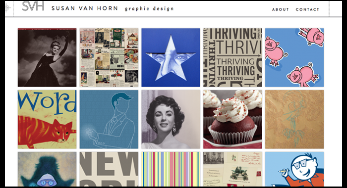 Susan Van Horn Graphic Design Website Launch