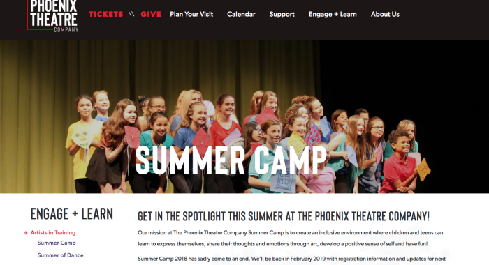 Website Launch: The Phoenix Theatre Company