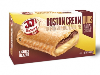 JJ's Bakery Duos Custom Packaging for Boston Cream Pies