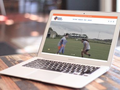 Hawk Tackle Homepage with sliders and branding