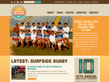10th Anniversary Website, custom web design