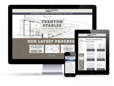Trenton Stables Responsive Website Design Mock-up