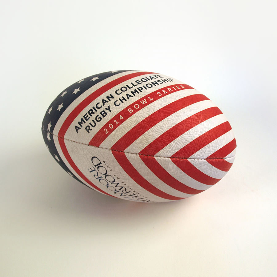branded rugby ball for 2014 tournament