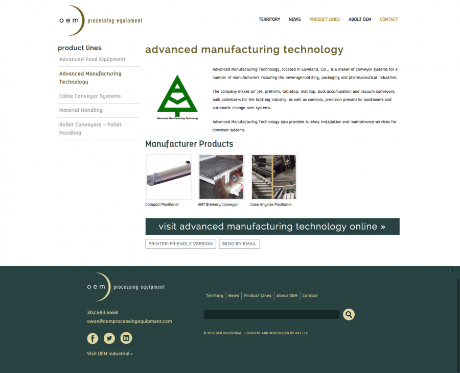 OEM Processing Equipment - Manufacturer Page