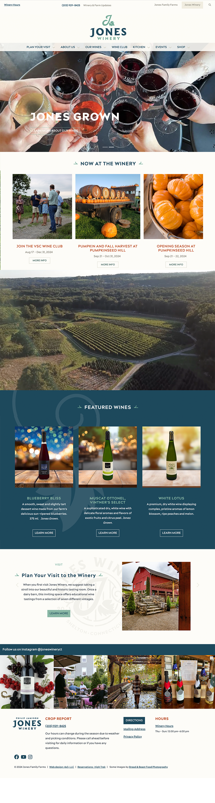 Jones Winery Website