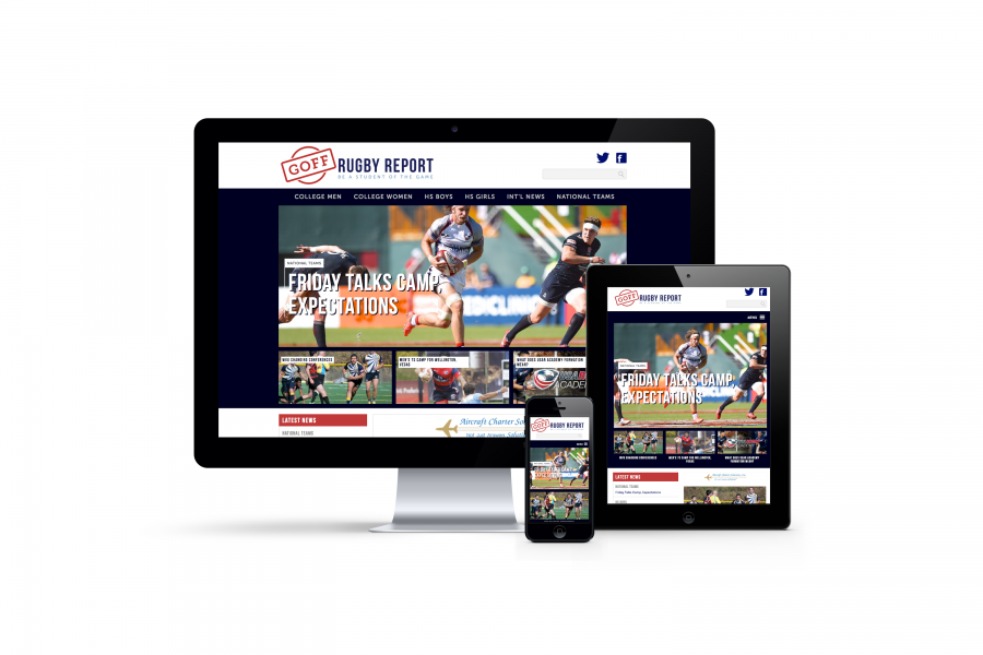 Goff Rugby Report, Fully Responsive Website