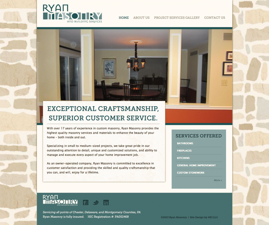 Ryan Masonry Home Page