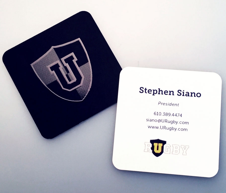 Urugby Business Cards, Stephen Siano President 