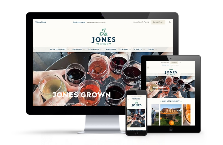 Jones Winery Website Re-design