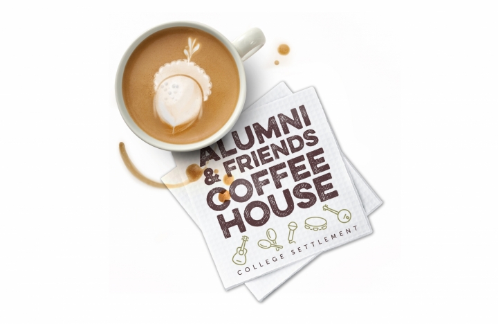 Alumni & Friends Coffee House event promotion