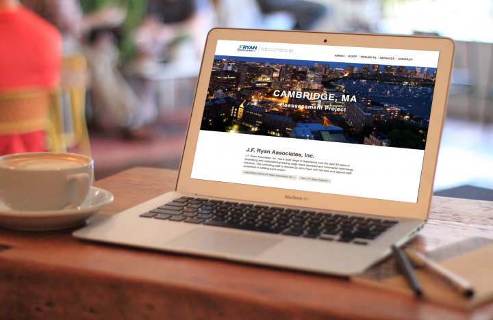 J.F. Ryan Homepage Mockup J.F. Ryan Hard Coded website Homepage