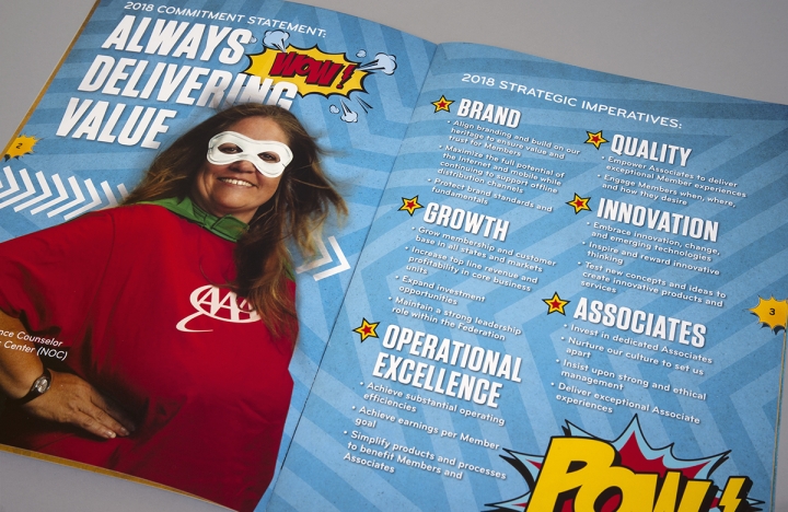 Strategic Plan Brochure, Interior Interior of AAA Strategic Plan Brochure